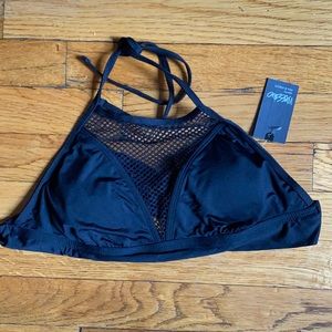 NWT Mossimo black swim halter